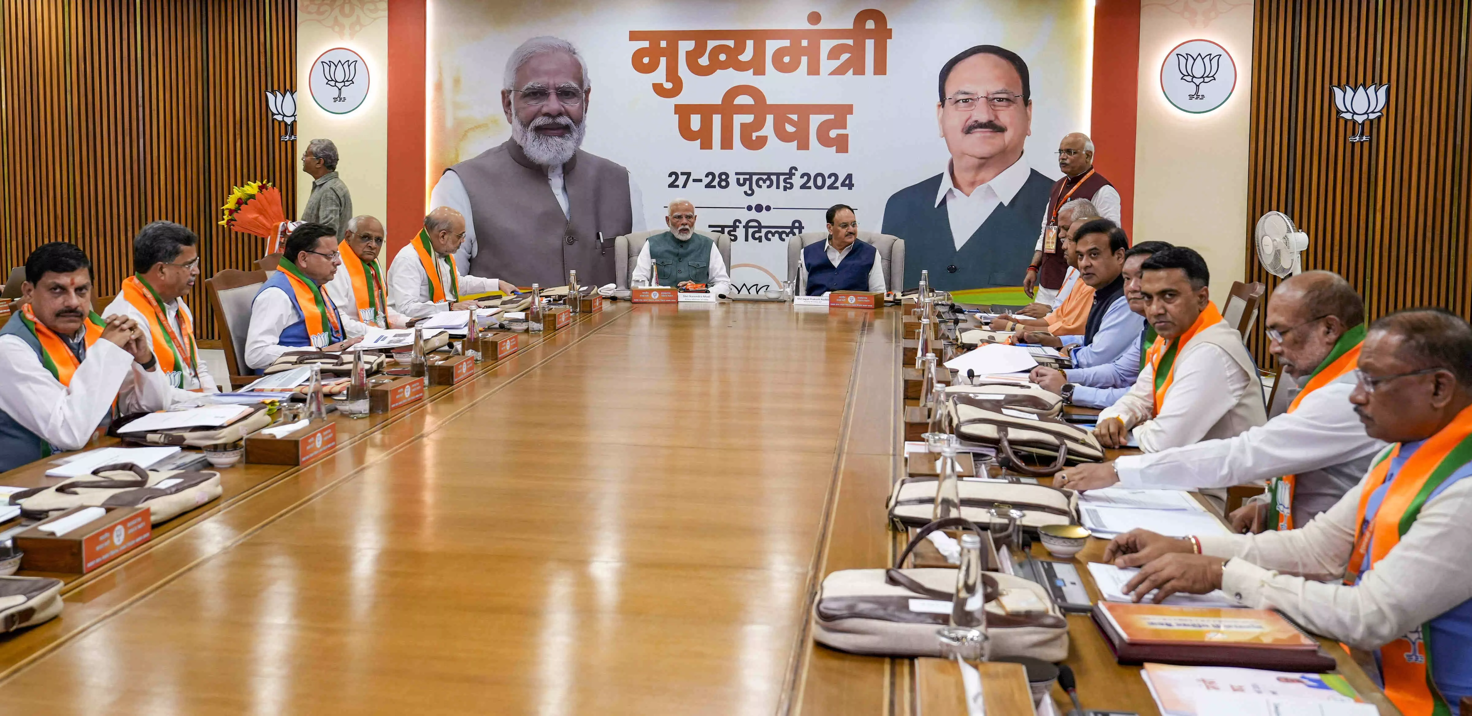 BJP’s top brass reviews LS results at two-day conclave